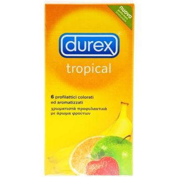 Durex Tropical Profillattici Preservativi Easyon 6 Pezzi
