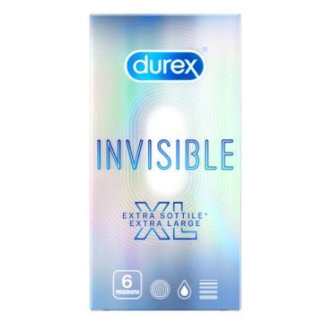Durex Profilattico Invisible XL 6 Pezzi