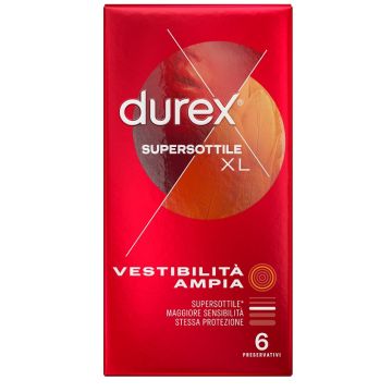 Durex Profilattico Supersottile XL 6 Pezzi