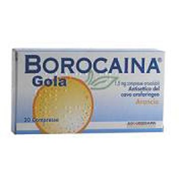 Borocaina Gola 20 Compresse Arancia 1,5mg