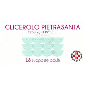 Glicerolo Pietrasanta Adulti 18 Supposte 2250mg