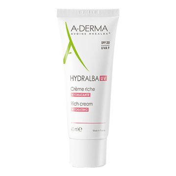 A-Derma Hydralba UV Crema Idratante Ricca SPF20 40ml