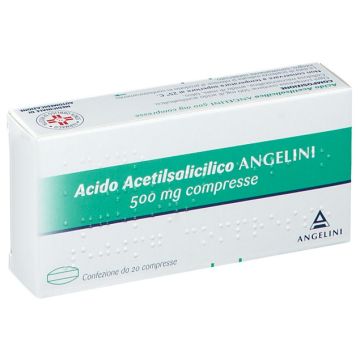 Acido Acetilsalicilico 500mg Angelini 20 Compresse