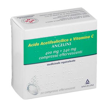 Acido Acetilsalicilico Vitamina C Angelini 20 Compresse