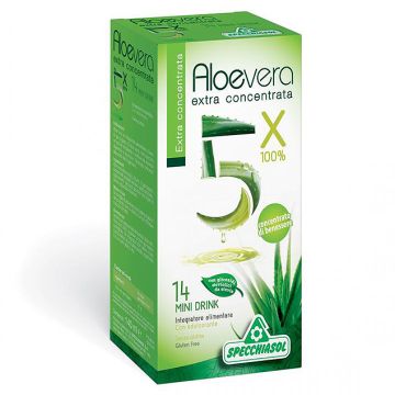 AloeVera 5X 100% Extra Concentrata 14 Bustine Minidrink