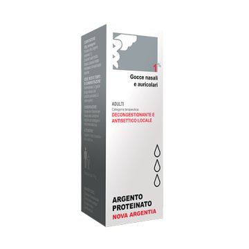 Argento Proteinato Nova Argentia 1% Adulti Gocce Nasali e Auricolari 10ml