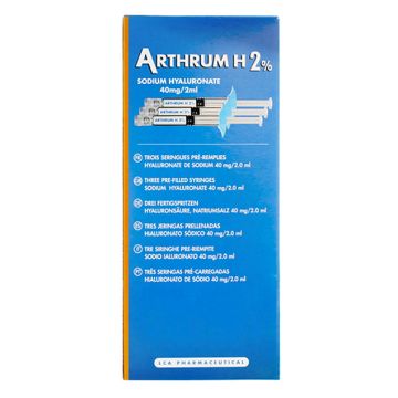 Arthrum H 2% 3 Iniezioni Intra Articolari 3x2ml