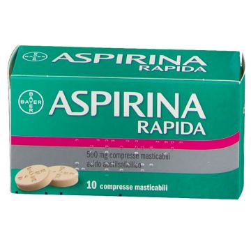 Aspirina Rapida 500mg 10 Compresse Masticabili