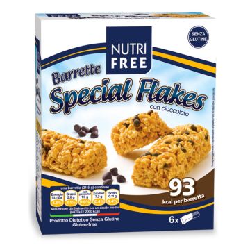Barrette Special Flakes con Cioccolato Nutrifree 6x21,5g
