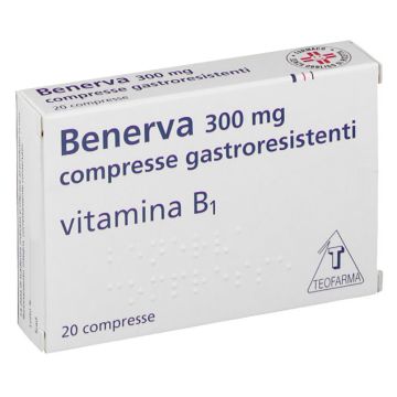Benerva 300mg Vitamina B1 20 Compresse Gastroresistenti