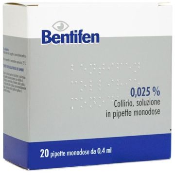 Bentifen Collirio 20 Pipette Monodose 0,4ml 0,025%
