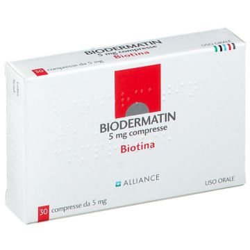 Biodermatin Biotina 30 Compresse 5mg