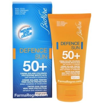 Bionike Defence Sun Crema Solare Colorata Protezione Molto Alta SPF50+ Natural 50ml