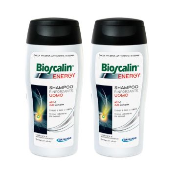 Bioscalin Energy Shampoo Rinforzante Anticaduta Uomo Pacco Doppio 200+200ml