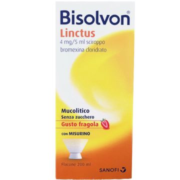 Bisolvon Linctus Sciroppo Aroma Fragola Senza Zucchero 200ml