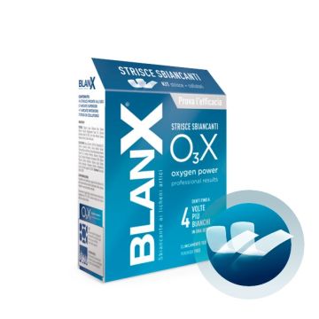 Blanx O3X Oxygen Power Kit Strisce + Collutorio Sbiancante 14 Pezzi