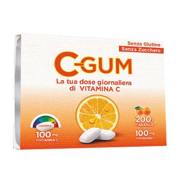 C-Gum Vitamina C 18 Gomme da Masticare agli Agrumi 