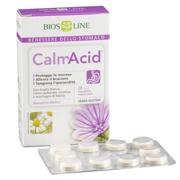CalmAcid Integratore Acidità e Gastrite Bios Line 20 Tavolette