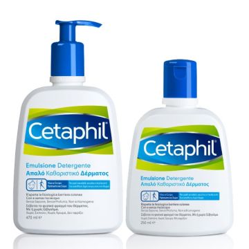 Cetaphil Emulsione Detergente Delicato 470ml + Omaggio Ricarica da 250ml