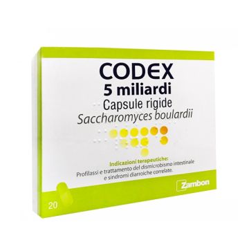 Codex 5 Miliardi Saccharomyces Boulardii 250mg 20 Capsule