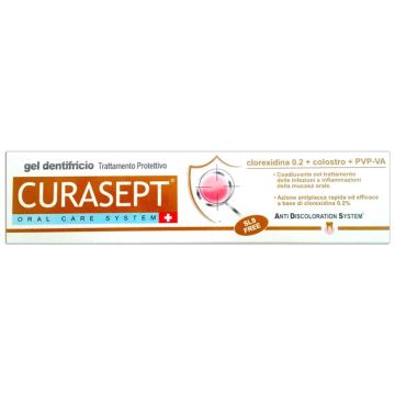 Curasept Gel Dentifricio Protettivo 0,20% Clorexidina 75ml