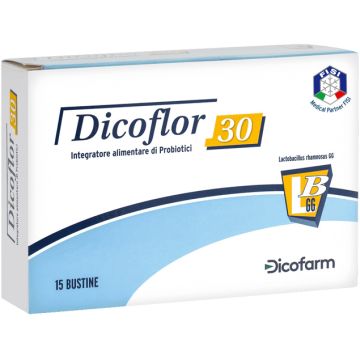 Dicoflor 30 Integratore Alimentare di Probiotici 15 Bustine