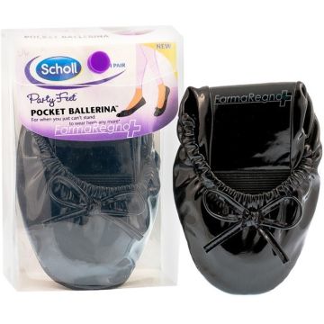 Scholl Ballerine Pocket Vernice Nera n° 35-36