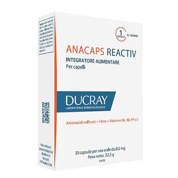 Ducray Anacaps Reactiv Integratore Capelli 30 Capsule