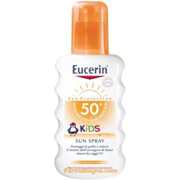 Eucerin Kids Sun Spray SPF50+ con After Sun Lotion Omaggio 200+75ml