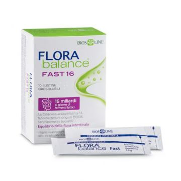 Flora Balance Fast16 Integratore Intestinale Bios Line 10 Bustine