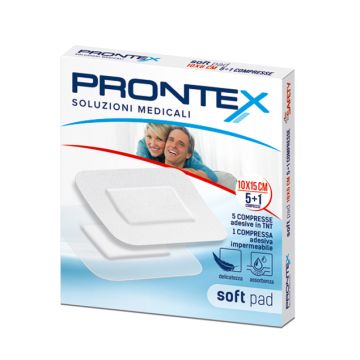 Garza Prontex Soft Pad in TNT 10x15cm 5+1 Compresse