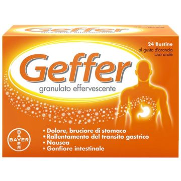 Geffer Granulato Effervescente Gusto Arancia 24 Bustine