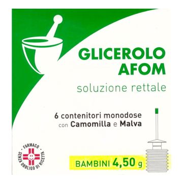 Glicerolo Afom Bambini 6 Contentori Monodose 4,5g