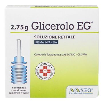 Glicerolo EG Prima Infanzia 6 Contenitori Monodose 2,25g