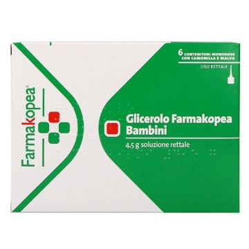 Glicerolo Farmakopea Bambini 6 Contenitori Monodose 4,5g