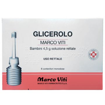 Glicerolo Marco Viti Bambini Soluzione Rettale 6 Micrcoclismi in Contenitori Monodose 4,5g