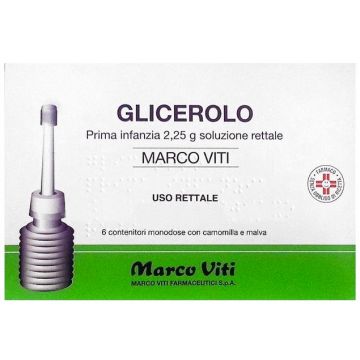 Glicerolo Marco Viti Prima Infanzia 6 Microclismi in Contenitori Monodose 2,25g