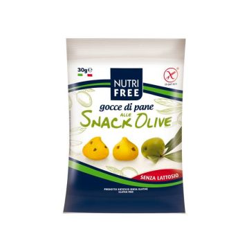 Gocce di Pane alle Olive Snack Nutrifree 30g
