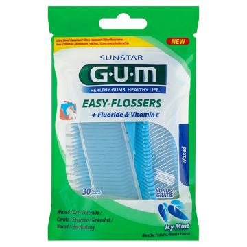 GUM Easy Flossers 890 Filo Interdentale 30 Forcelle