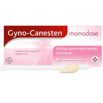 Gyno Canesten Monodose 500mg 1 Capsula Vaginale con Applicatore