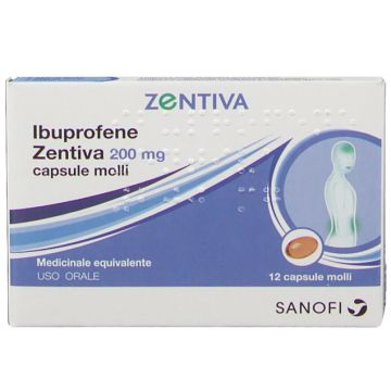 Ibuprofene Zentiva 200mg 12 Capsule Molli