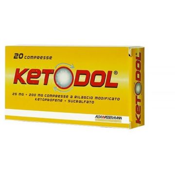 Ketodol 20 Compresse a Rilascio Modificato 25mg+200mg
