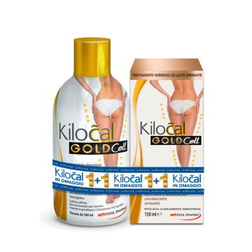 Kilocal Gold Cell Integratore Anti-Cellulite 500ml + Omaggio Crema Corpo 150ml