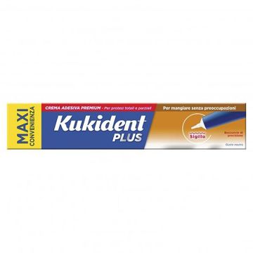 Kukident Plus Sigillo Crema Adesiva Premium Dentiera 57g