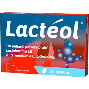 Lacteol 10 Miliardi Lactobacillus Polvere 10 Bustine