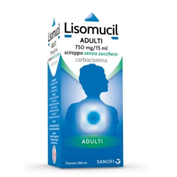 Lisomucil Adulti Sciroppo Senza Zucchero 200ml 750mg/15ml