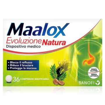 Maalox Evoluzione Natura Reflusso 36 Compresse Masticabili
