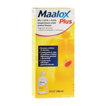 Maalox Plus Sospensione Orale 4%+3,5%+0,5% 200ml