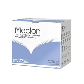 Meclon Soluzione Vaginale 5 Flaconi e 5 Cannule