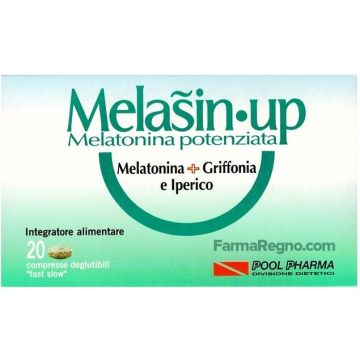 Melasin Up Melatonina Potenziata 1mg 20 Compresse